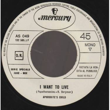 APHRODITE'S CHILD /GIANNI FARANO - I WANT TO LIVE / OCCHI CALDI