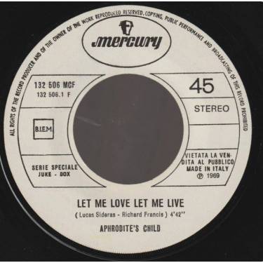 APHRODITE'S CHILD - LET ME LOVE LET ME LIVE / MARIE JOLIE