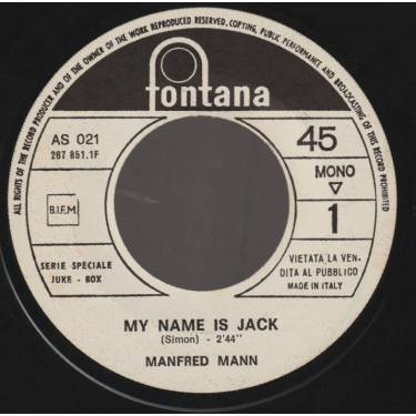 APHRODITE'S CHILD / MANFRED MANN - RAIN AND TEARS / MY NAME IS JACK