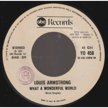 ARMSTRONG LOUIS / IL MAGAZZINO DEI RICORDI - WHAT A WONDERFUL WORLD / BALLA