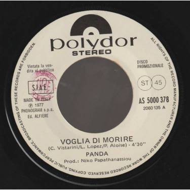 BARRY CLAUDJA & RONNIE JONES / PANDA - IT TAKES TWO / VOGLIA DI MORIRE