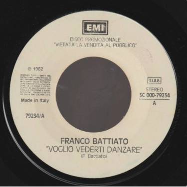 BATTIATO FRANCO / GIUSTO PIO - VOGLIO VERTI DANZARE / RESTORATION