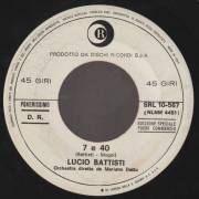 BATTISTI LUCIO - MI RITORNI IN MENTE / 7 & 40