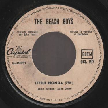 BEACH BOYS THE - I'M WAITING FOR THE DAY / LITTLE HONDA