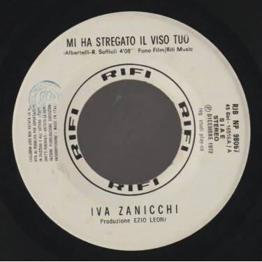 BONGUSTO FRED / IVA ZANICCHI - L'IMPORTANZA DI UN DISCO / MI HA STREGATO IL VISO TUO