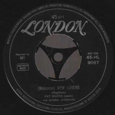BOONE PAT - ( WELCOME ) NEW LOVERS / WORDS ( PAROLE )