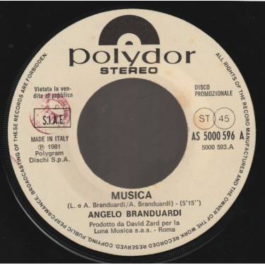 BRANDUARDI ANGELO / PURE PRAIRE LEAGUE - MUSICA / YOU'RE MINE TONIGHT