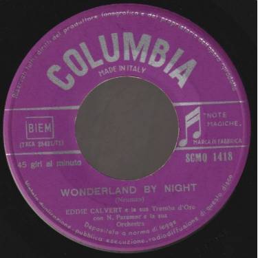 CALVERT EDDIE - WONDERLAND BY NIGHT / MA( HE'S MAKIN EYES AT ME )