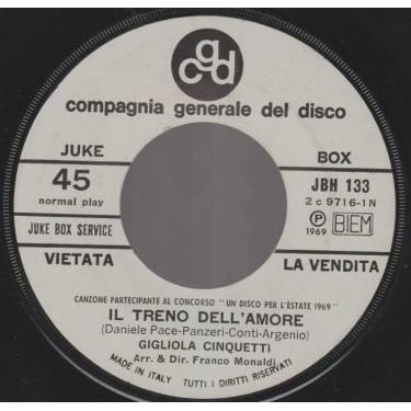 CINQUETTI GIGLIOLA / MASSIMO RANIERI - IL TRENO DELL'AMORE / ROSE ROSSE
