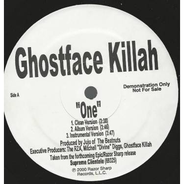 GHOSTFACE KILLAH - PROMO - ONE / SATURDAY NIGHT ( CLEAN - ALBUM VERSION - INSTRUMENTAL