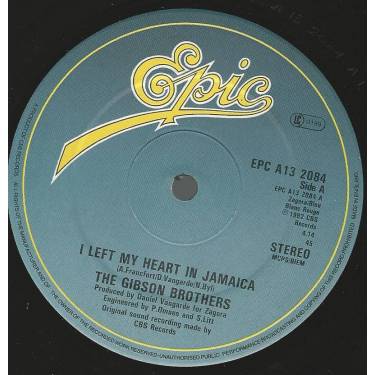 GIBSON BROTHERS THE - I LEFT MY HEART IN JAMAICA / LIMBO