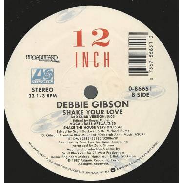 GIBSON DEBBIE - SHAKE YOUR LOVE ( CLUB MIX - BONUS BETS - LP VERSION - BAD DUBB - BASS APELLA - SHAKE THE HOUSE VERSION )