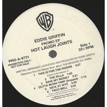 GRIFFIN EDDIE  - PROMO - HOT LAUGH JOINTS ( SELECTIONS FROM THE ALBUM THE MESSAGE )