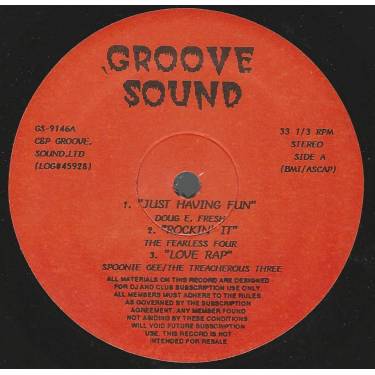 GROOVE SOUND ( V.A. ) - PROMO - JUST HAVING FUN / ROCKIN IT / LOVE RAP / PSK / GUCCI TIME