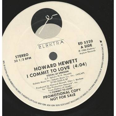 HEWETT HOWARD - PROMO - I COMMIT TO LOVE ( VOCAL / LP VERSION )