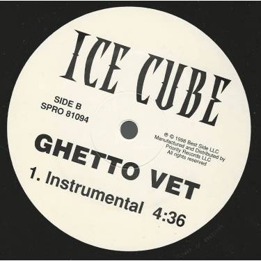 ICE CUBE - GHETTO VET ( RADIO EDIT - INSTRUMENTAL )