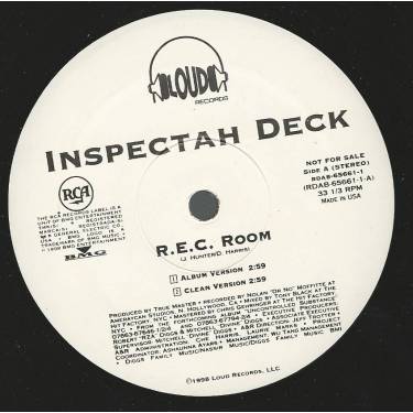 INSPECTAH DECK - PROMO - R.E.C. ROOM ( ALBUM VERSION - CLEAN -INSTR - A CAPPELLA )