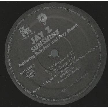 JAY-Z - SUNSHINE ( RADIO EDIT - LP VERSION - TV TRACK )