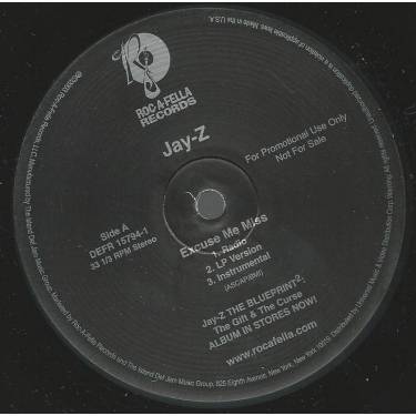 JAY-Z - PROMO - EXCUSE ME MISS / THE BOUNCE ( RADIO - LP VERSION - INSTRUMENTAL )