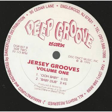 JERSY GROOVES - VOLUME ONE ( GIVE IT TO YOU - HEART & SOUL - OOH BABY - BABY DUB )