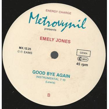 JONES EMELY - GOOD BYE AGAIN / INSTRUMENTAL