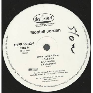 JORDAN MONTELL - PROMO - ONCE UPON A TIME / COME HOME ( RADIO - LP VERSION - INSTR )