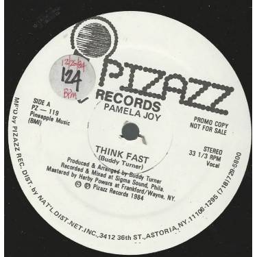 JOY PAMELA - PROMO - THINK FAST / INSTRUMENTAL