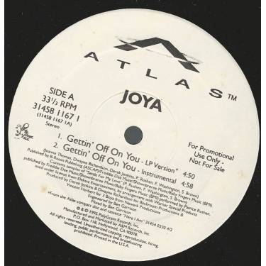 JOYA - PROMO - GETTIN OFF ON YOU ( LP VERSION - INSTR - UNTOUCHABLES REMIX - JAZZ MIX - ACAPELLA )