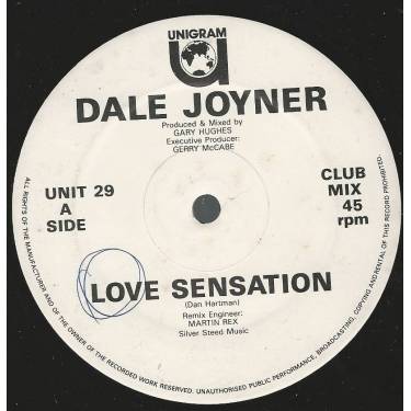 JOYNER DALE - LOVE SENSATION / HOUSE MIX / RADIO MIX