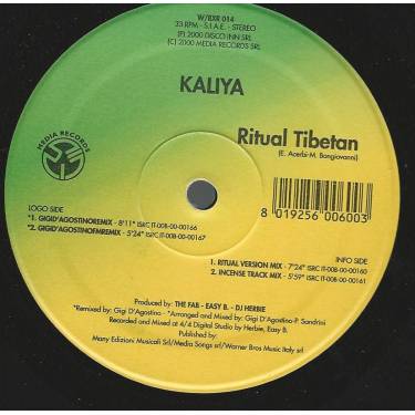 KALIYA - RITUAL TIBETAN ( GIGI D'AGOSTINO REMIX - RITUALVERSION MIX - INCENSE TRACK MIX )