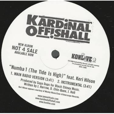 KARDINAL OFFISHALL - PROMO - NUMBA 1 ( THE TIDE IS HIGH) ( MAIN RADIO VERSION - INSTR )