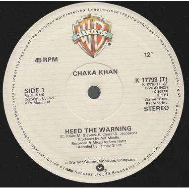 KHAN CHAKA - HEED THE WARNING / NIGHT MOODS