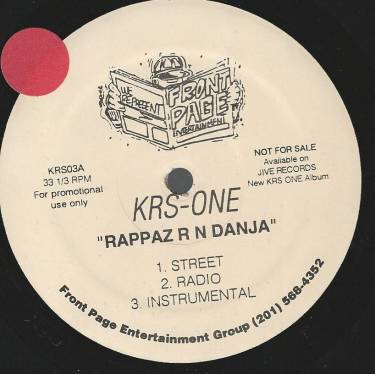 KRS-ONE - PROMO - RAPPAZ R N DANJA / WANNA -BE- MCEEZ