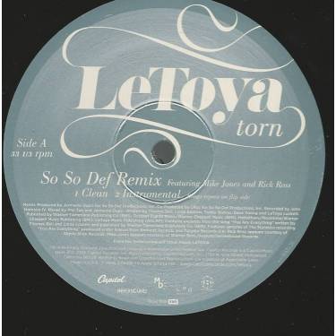 LE TOYA - TORN SO SO DEF REMIX Feat MIKE JONES & RICK ROSS ( CLEAN - INSTRUMENTAL )