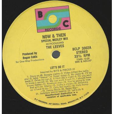 LEEVES THE - NOW & THEN SPECIAL MEDLEY MIX ( LET'S DO IT - DANCE FANTASY )