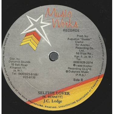 LODGE J.C. / SHABBA RANKS - HARDCORE LOVING / SELFISH LOVER