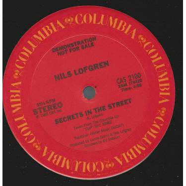 LOFGREN NILS  - PROMO - SECRETS IN THE STREET