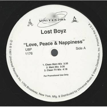 LOST BOYZ - PROMO - LOVE PEACE & NAPPINESS ( CLEAN MAIN MIX - MAIN MIX - CLEAN TV MIX )