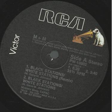 M + M - BLACK STATIONS - WHITE STATIONS ( REMIX - INSTR - LP VERSION )