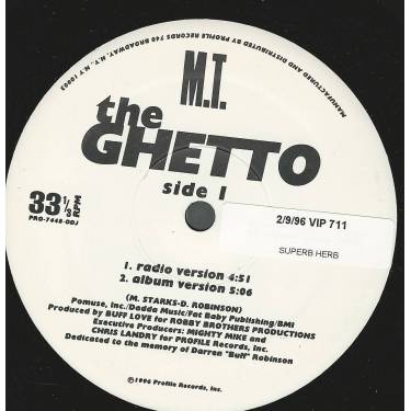 M.T. - THE GHETTO / HORNIER ( RADIO VERSION - ALBUM VERSION - INSTR )