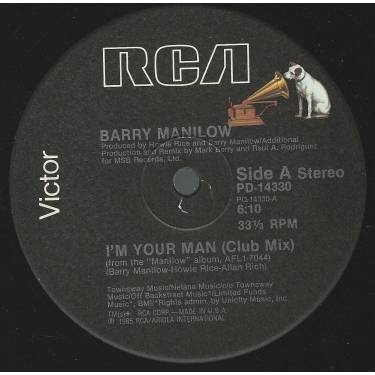 MANILOW BARRY - I'M YOUR MAN ( CLUB MIX - DUB MIX )