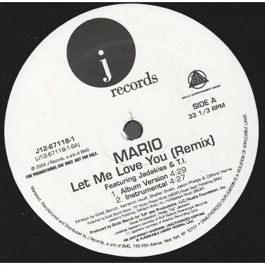 MARIO FEAT JADAKISS & T.I. - PROMO - LET ME LOVE YOU ( ALBUM VERSION - INSTRUMENTAL - REMIX  - ACAPPELLA )