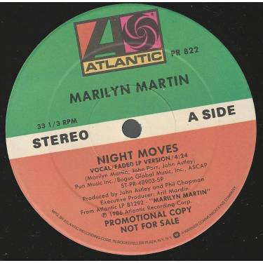 MARTIN MARILYN - PROMO - NIGHT MOVES ( VOCAL - FADED LP VERSION )