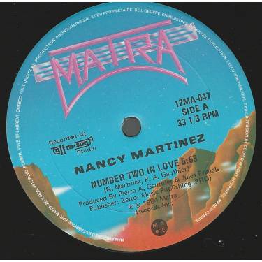 MARTINEZ NANCY - NUMBER TWO IN LOVE / RADIO VERSION / INSTR