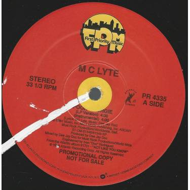 MC LYTE - PROMO - POOR GEORGIE ( LP VERSION - INSTR - EDIT ) / SEARCH 4 THE LYTE