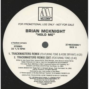 MCKNIGHT BRIAN - PROMO - HOLD ME ( TRACKMASTERS REMIX - EDIT - INSTRUMENTAL- ACAPPELLA )