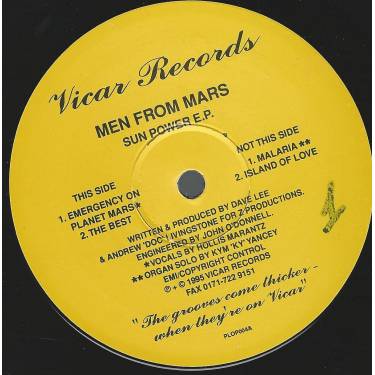 MEN FROM MARS - SUN POWER EP ( EMERGENCY ON PLANET MARS - THE BEST - MALARIA - ISLAND OF LOVE )