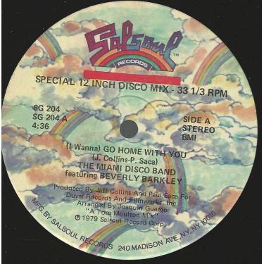 MIAMI DISCO BAND THE feat BEVERLY BARKLEY - ( I WANNA ) GO HOME WITH YOU / INSTRUMENTAL