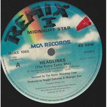 MIDNIGHT STAR - HEADLINES ( THE EXTRA EXTRA MIX ) / OPERATOR / CURIOUS