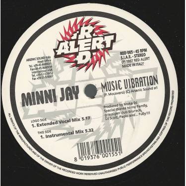 MINNI JAY - MUSIC VIBRATION ( EXTENDED VOCAL MIX - INSTRUMENTAL MIX )